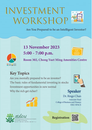 Investment Workshop: Are You Prepared to be an Intelligent Investor?